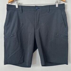 Tommy Bahama Shorts Mens 35 Dark Gray Bahama Coast Cargo Performance 9"